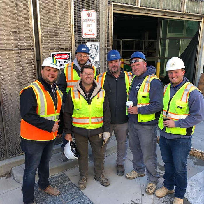 Nicolia crew, group photograph on site